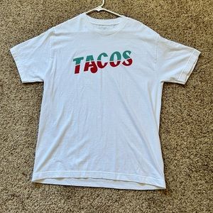 Tacos T Shirt White Mens Large Sonoratown LA